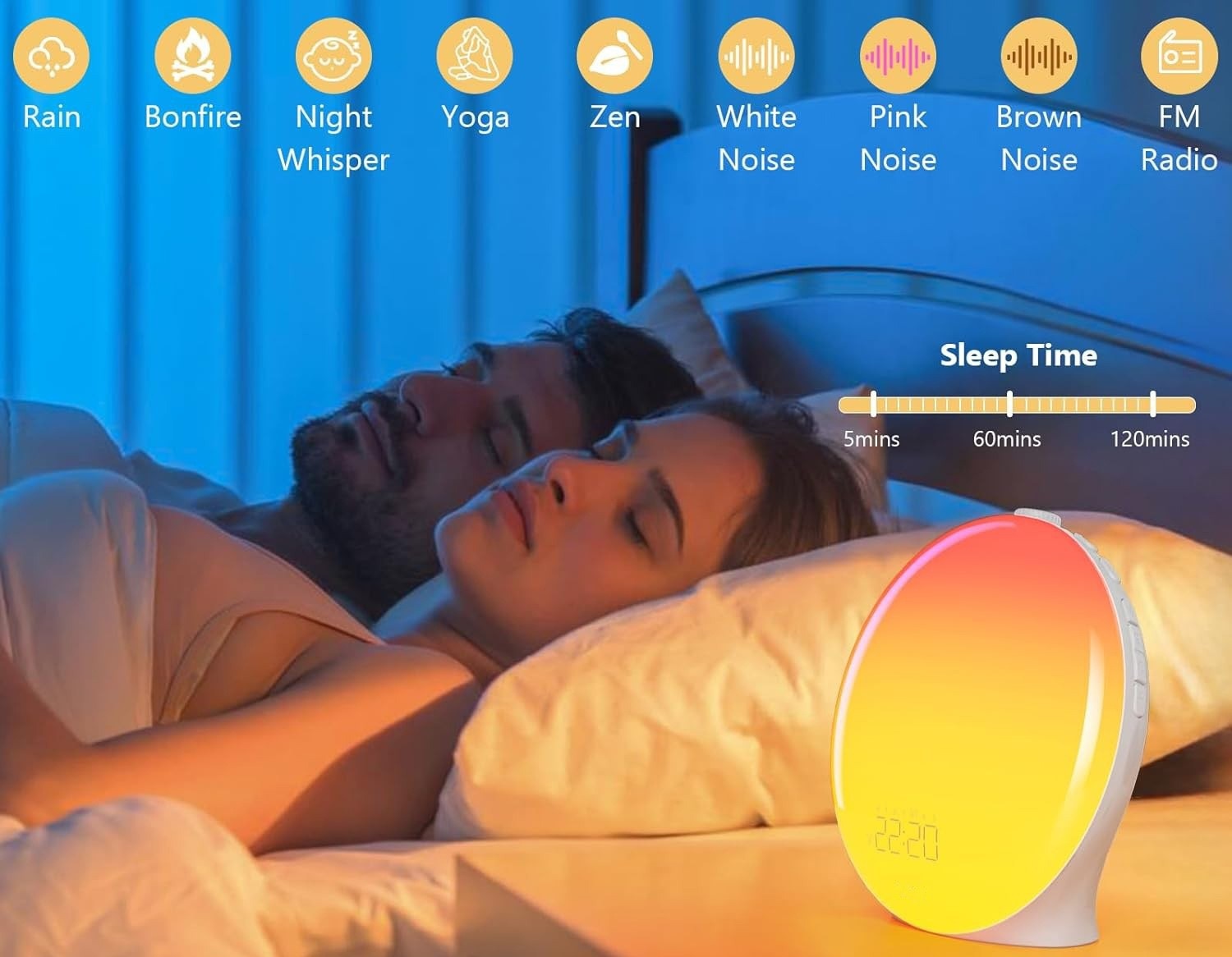 Svetelný budík LumiDream Vela - Tuya app